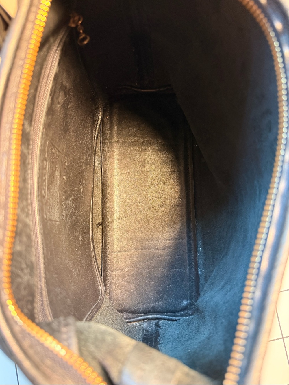 Vintage Coach 9058 Legacy Hobo zip purse black leather - Picture 10 of 11